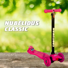 Розова тротинетка с три колела NUBELIOUS класик 2023