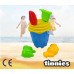 детска кофа-замък за пясък с форми