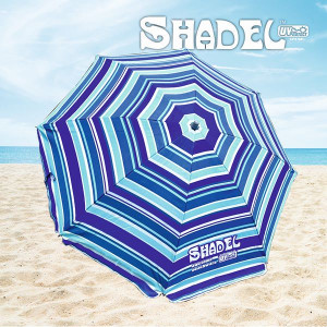 плажен чадър с ув защита SHADEL P-180 синьо/бяло