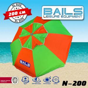 Плажен чадър с клапа BAILS N-200 NEON с UV защита 2023