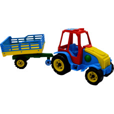 пластмасов трактор с  ремарке POLSKI