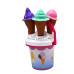 Плажна сладоледена кофичка с дръжка и формички за сладолед, комплект