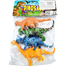 4 динозавъра от плътна пластмаса комплект