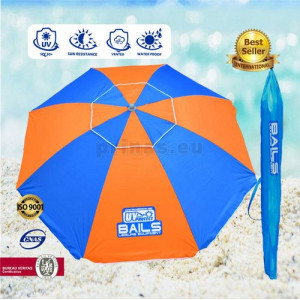 Голям чадър за плаж BAILS extra - диаметър 220 см с UV защита